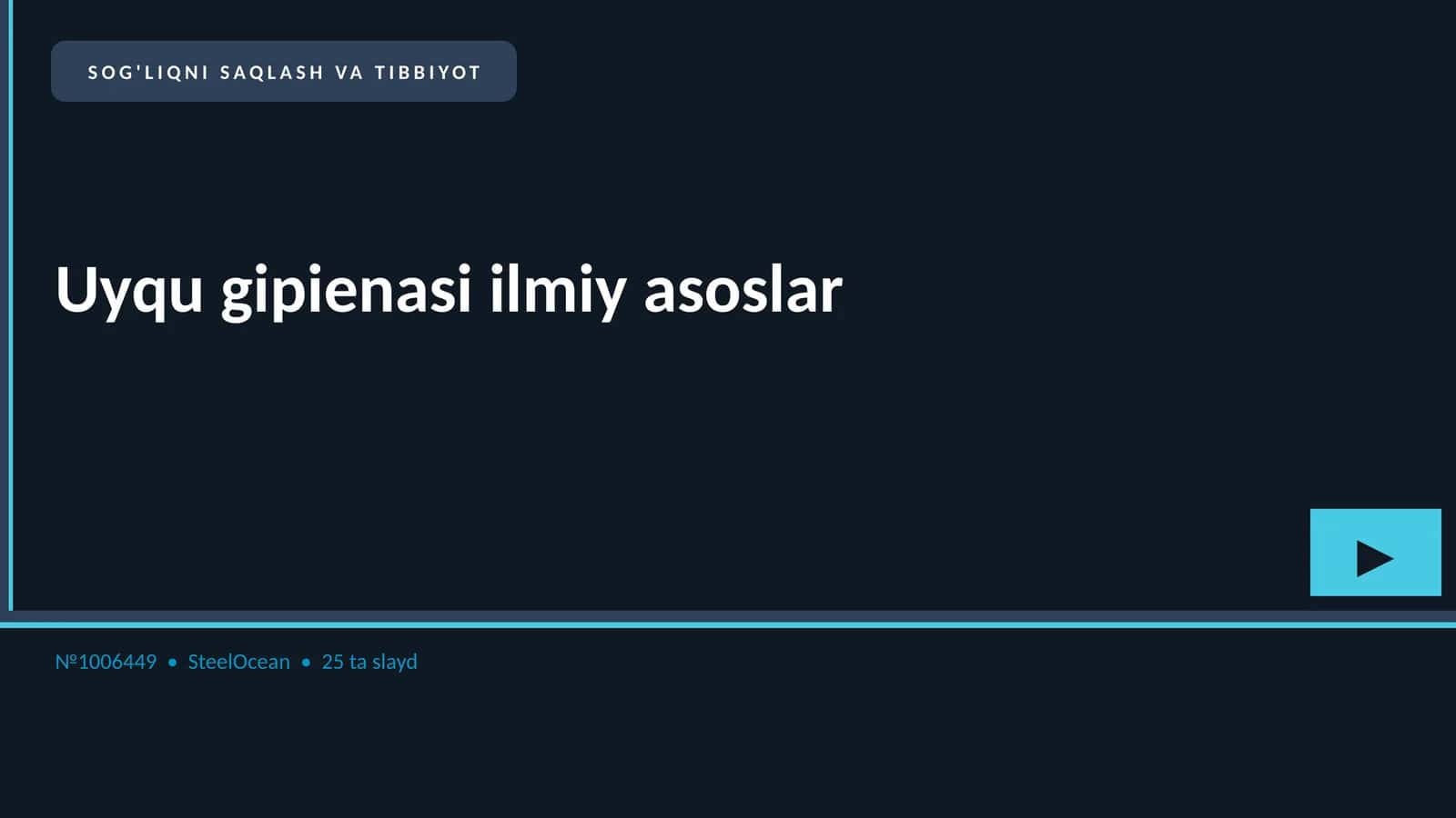Uyqu gipienasi ilmiy asoslar