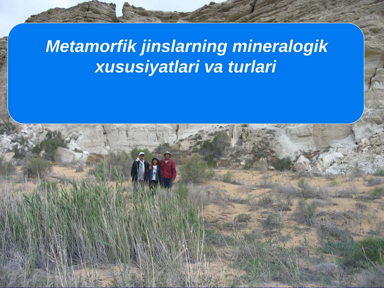 Metamorfik jinslarning mineralogik xususiyatlari va turlari