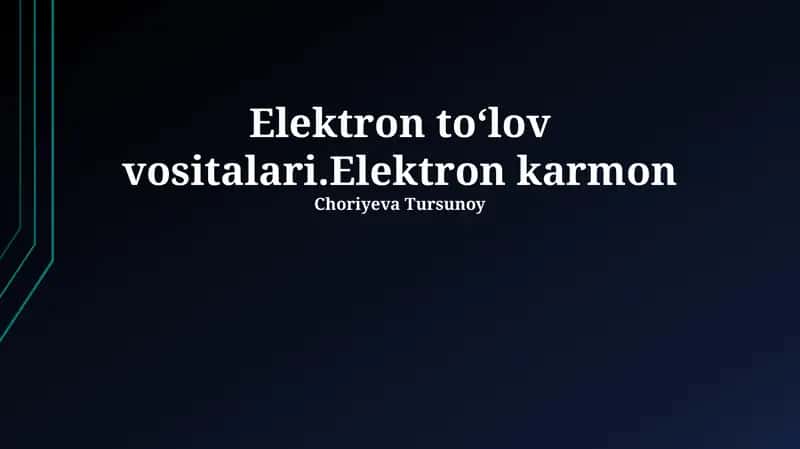 Mobil to'lov tizimlari