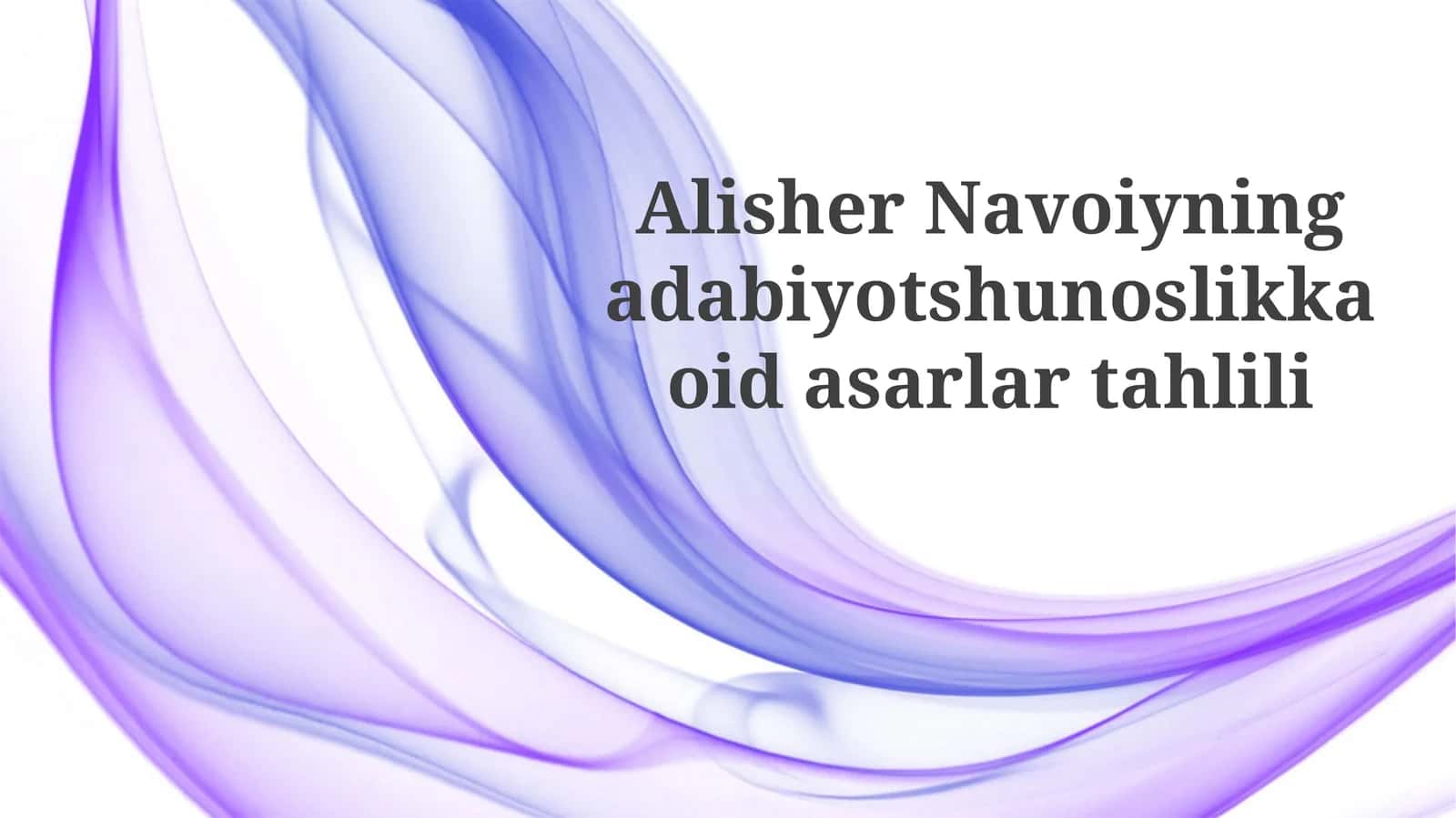 Navoiyningadabiyotshunoslikkaoidasarlartahlili