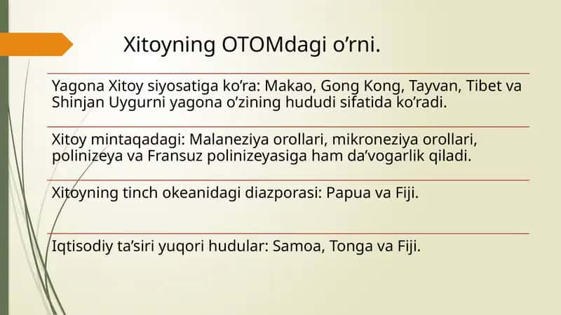 OTOMdagi xavfsizlik bo'yicha takliflari