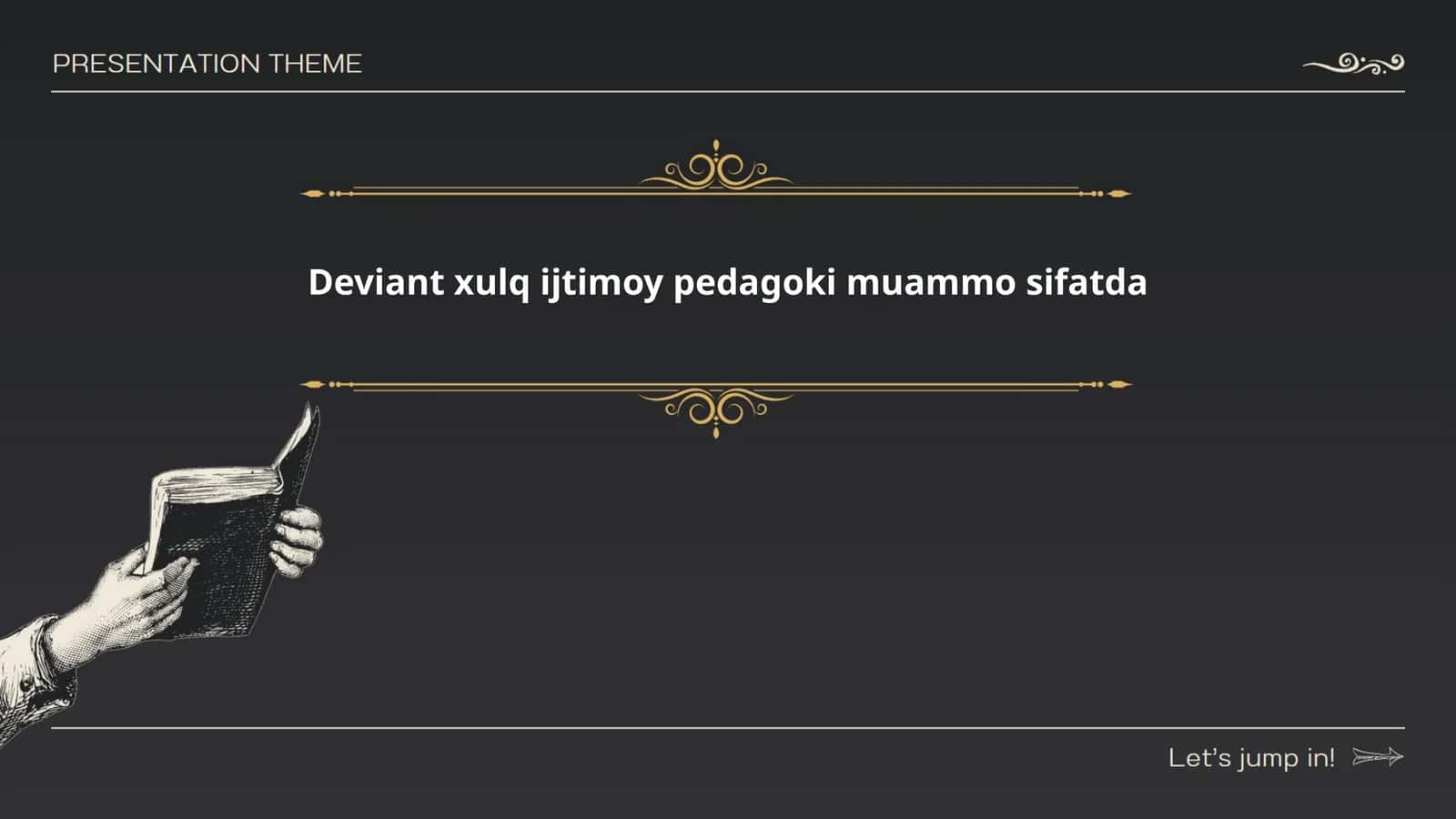 Deviant xulq tushunchasi