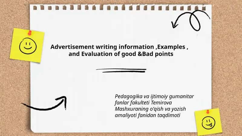 Advertisement Writing Information, Examples, and Evaluation of Good & Bad Points