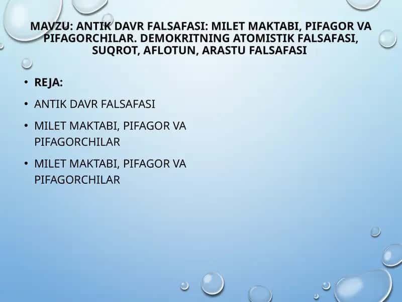 Antik davr falsafasi