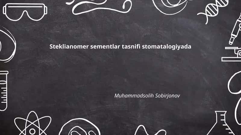 Steklianomer sementlar