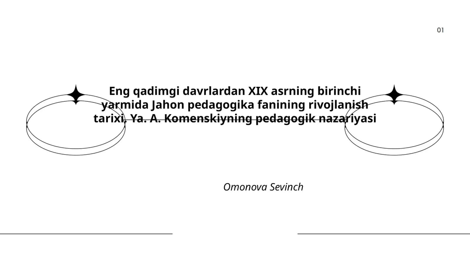 Jahon pedagogika fanining rivojlanish tarixi
