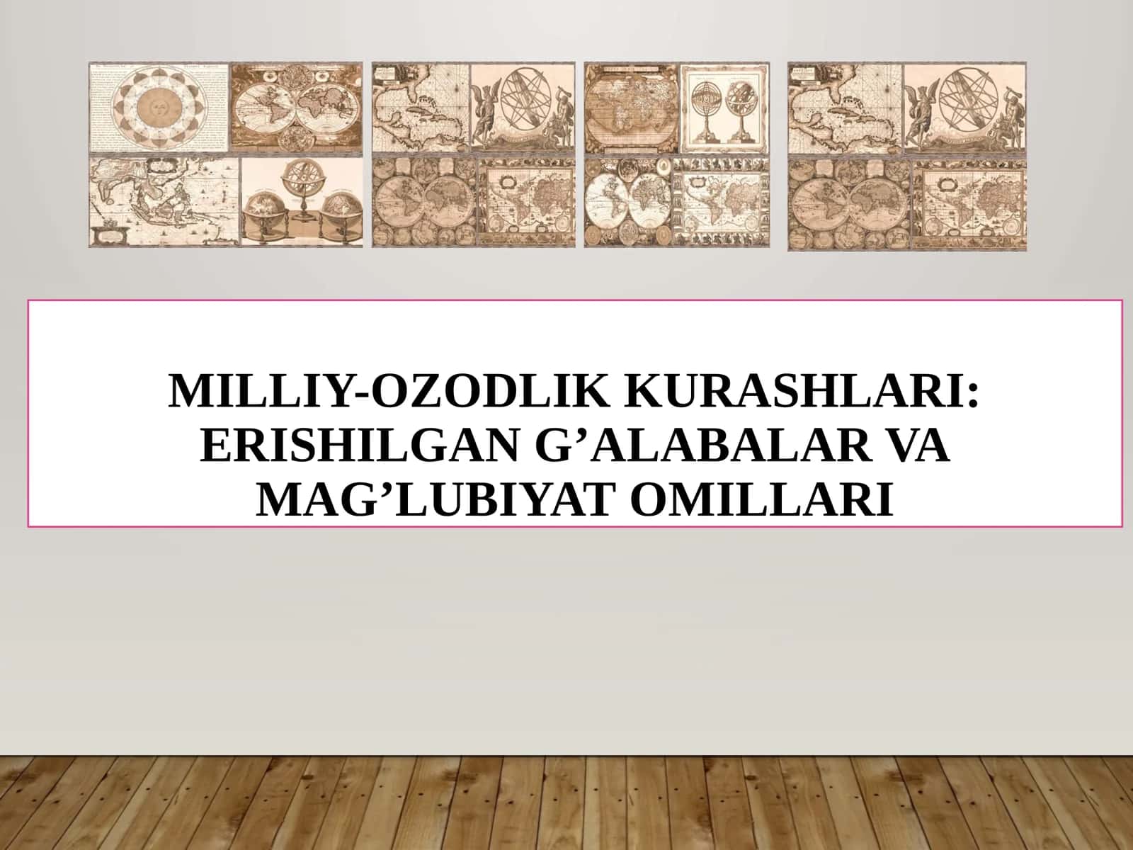 MILLIY-OZODLIKKURASHLARI: ERISHILGAN G’ALABALAR VAMAG’LUBIYATOMILLARI