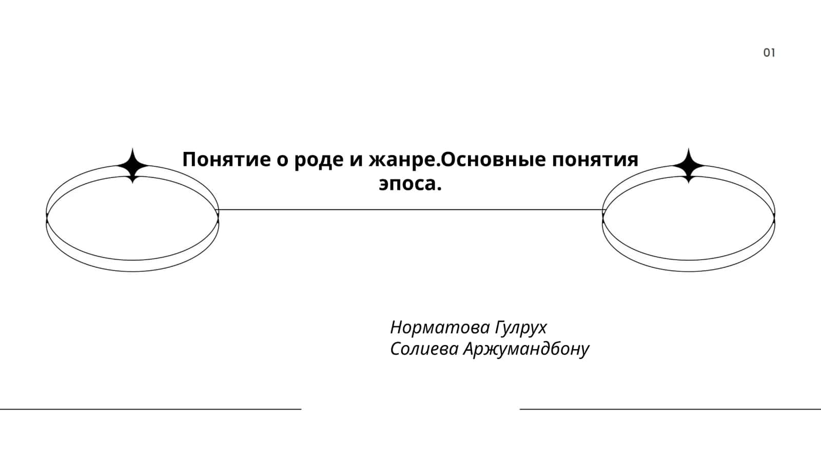 Понятие о роде и жанре.Основные понятия эпоса