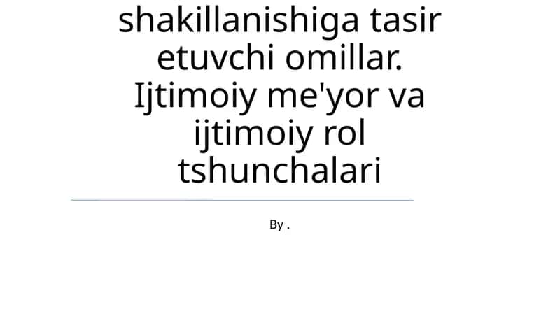 Ijtimoiy Normalar: Bizning Xulqimizni Shakillantirish