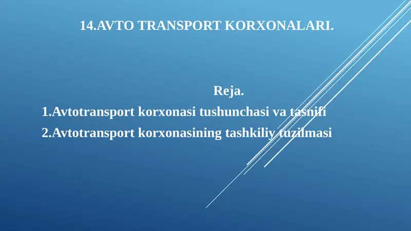 Avtotransport korxonalari