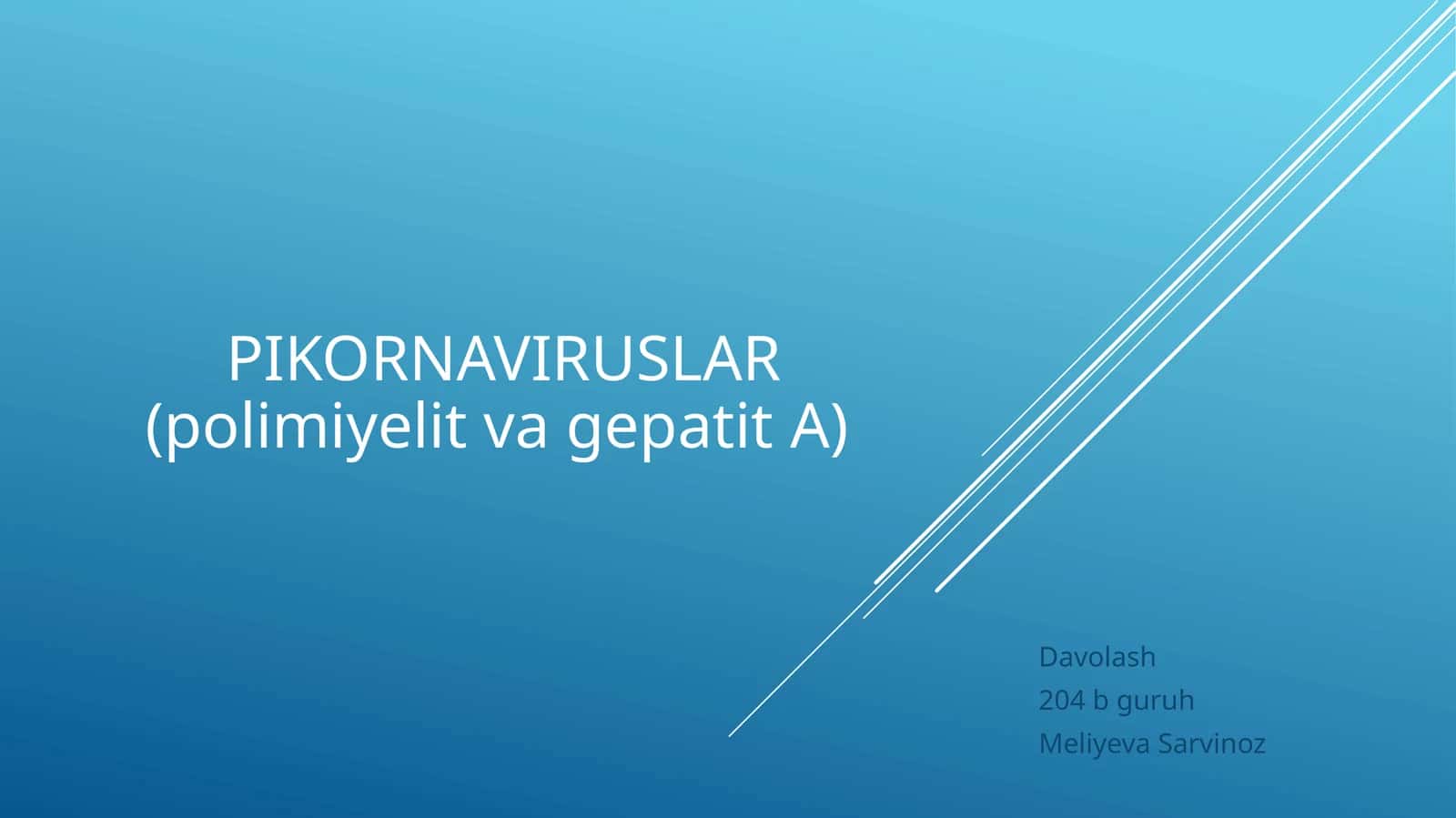 pikornaviruslar(polimiyelitvagepatita)