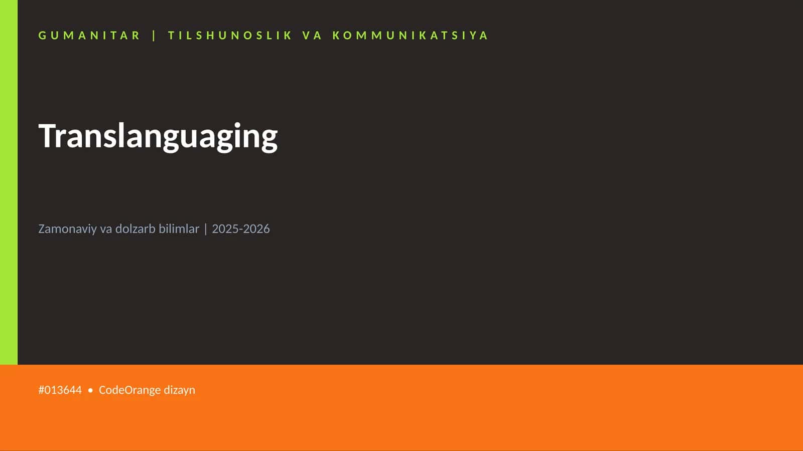 Translanguaging