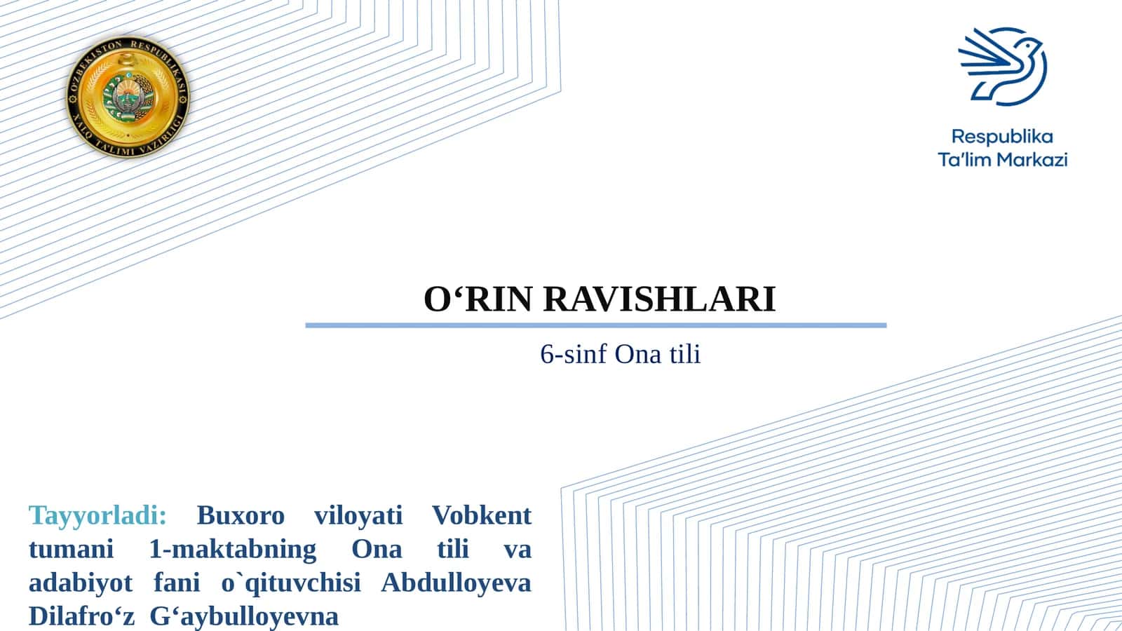 Ona tilida O'rtoq matematika