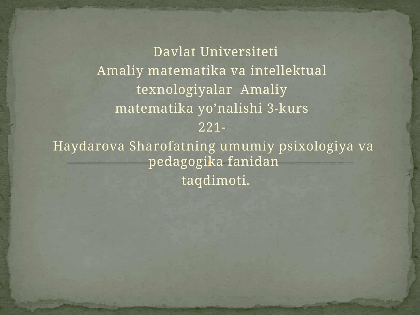 Pedagogik Dasturiy Vositlar