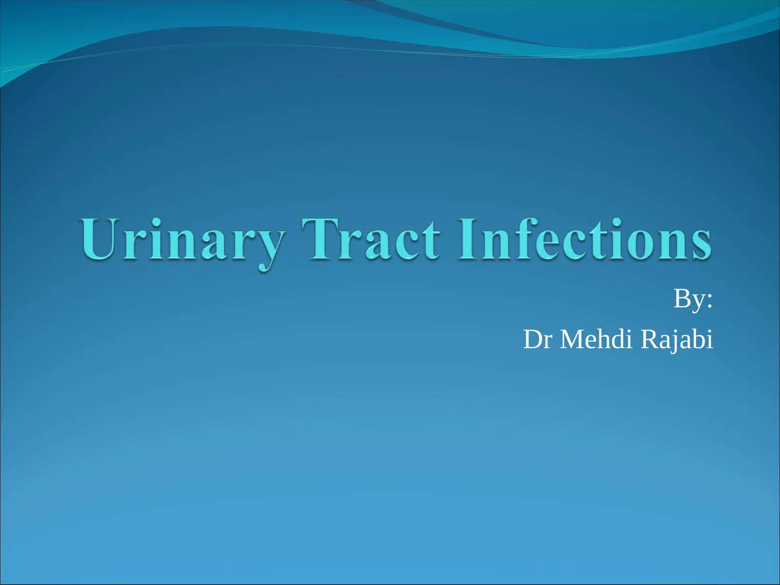 Urinary Tract Infection- definitions