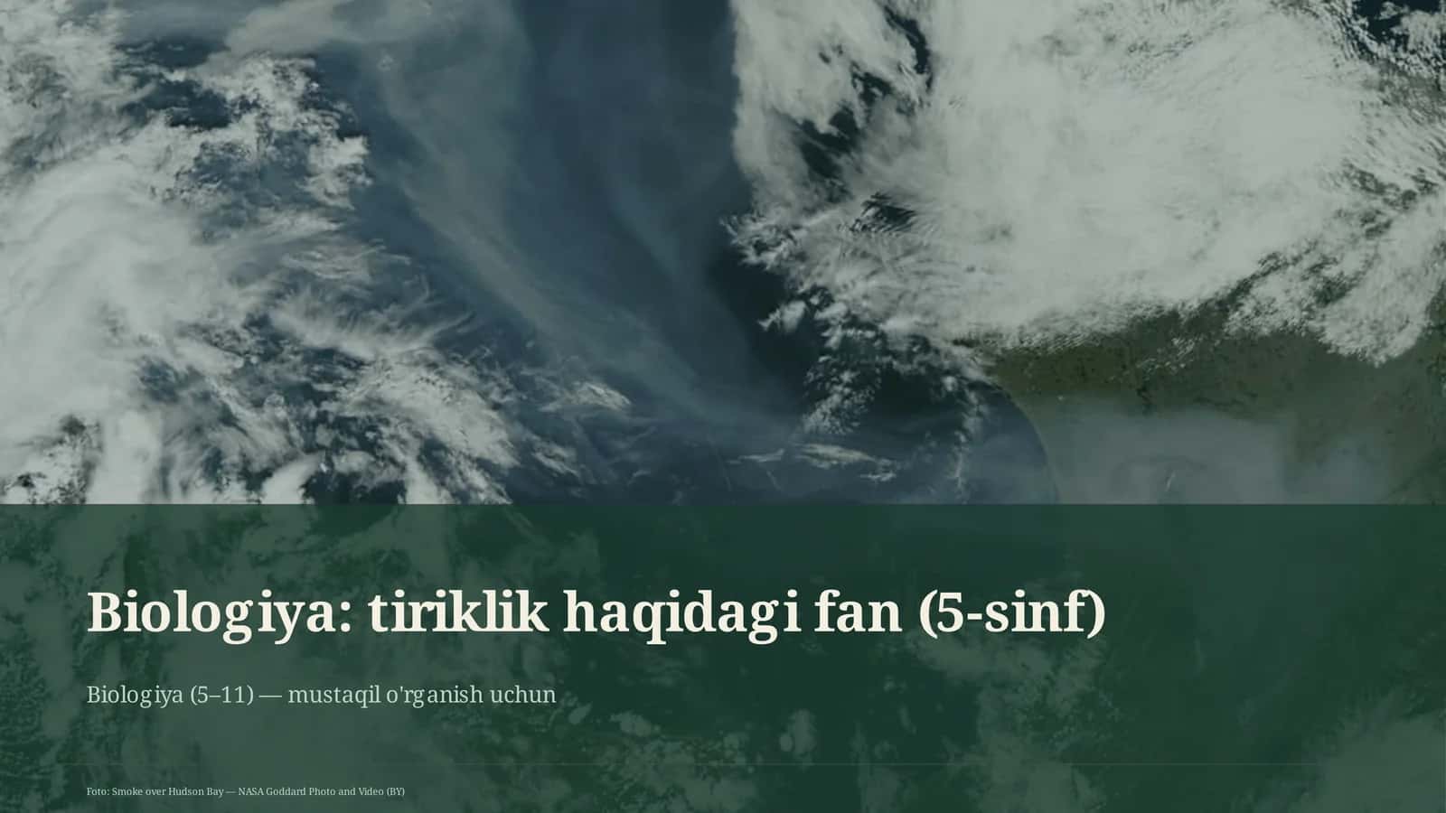 Biologiya: tiriklik haqidagi fan (5-sinf)
