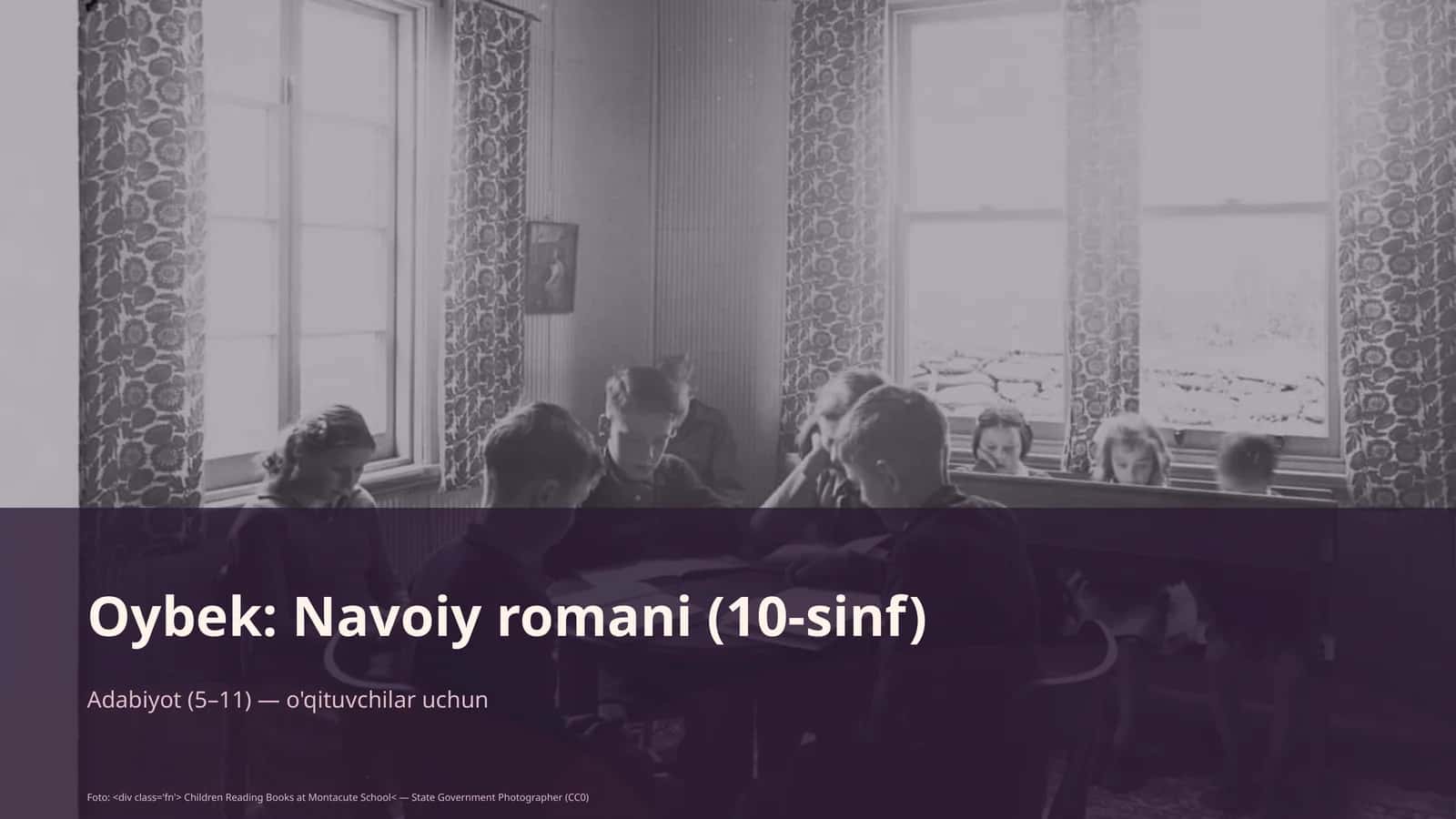 Oybek: Navoiy romani (10-sinf)