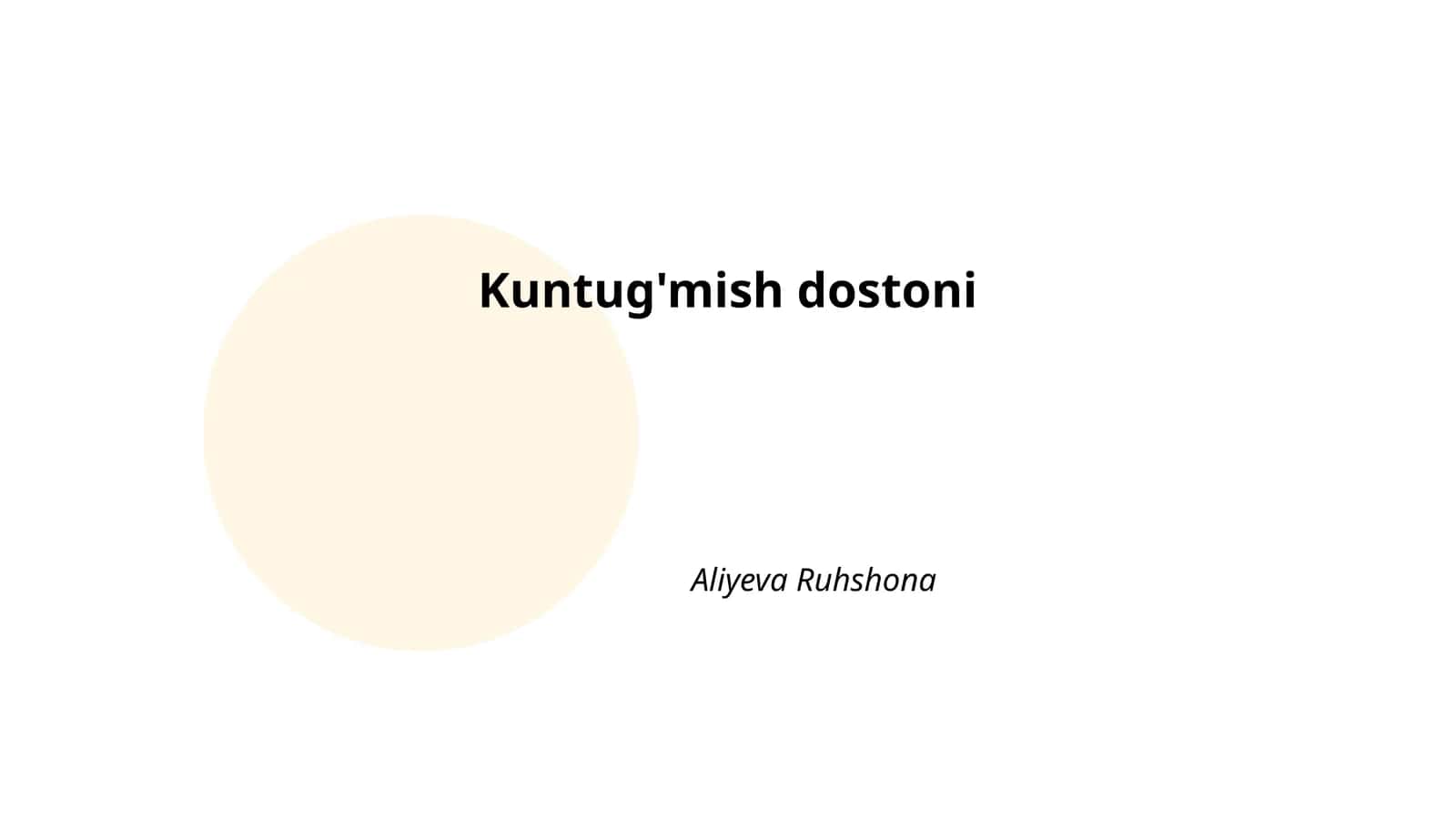Kuntug'mish dostoni