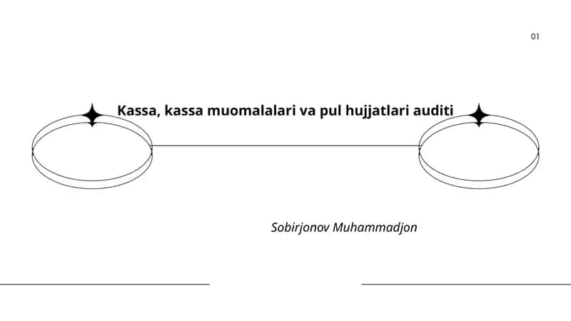 Kassa, kassa muomalalari va pul hujjatlari auditi