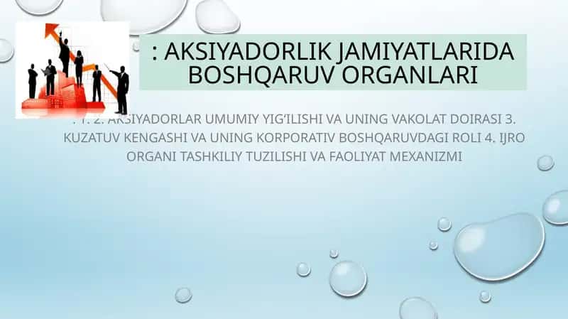 Aksiyadorlik jamiyatlarida boshqaruv organlari