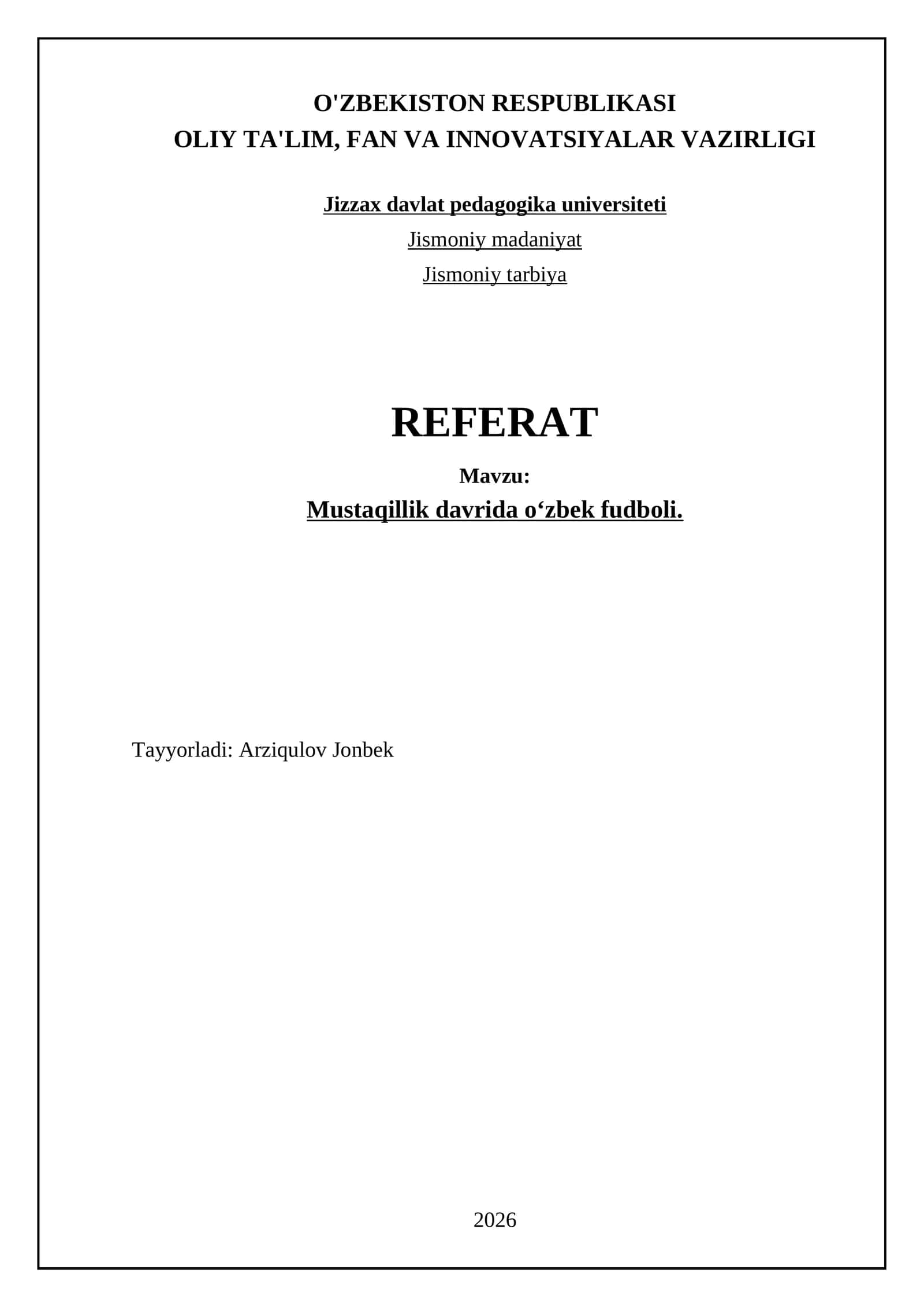 Mustaqillik davrida oʻzbek fudboli