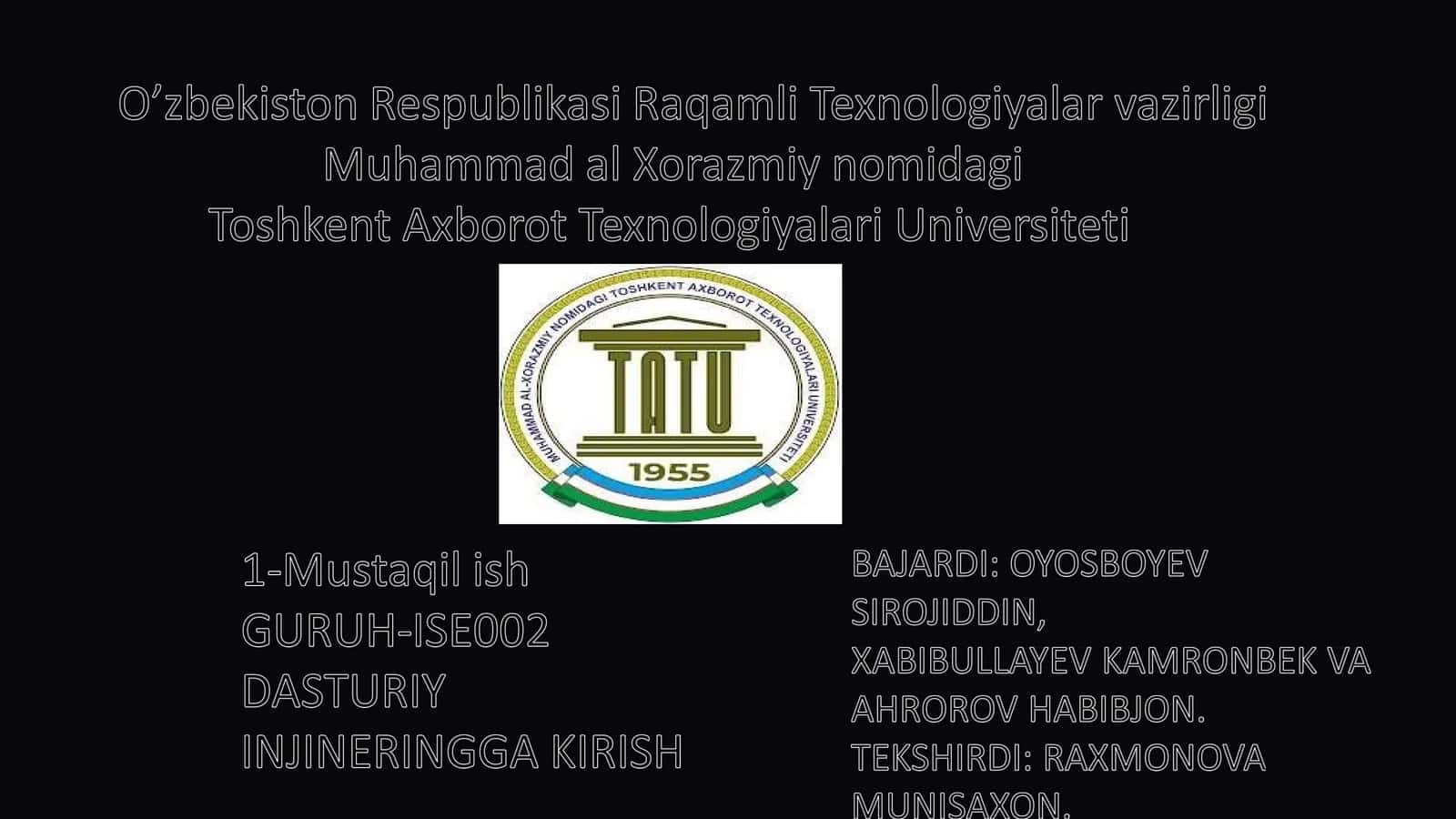 Yangi Paydo Bo‘layotgan Axborot Texnologiyalari va Modellashtirishga Kirish