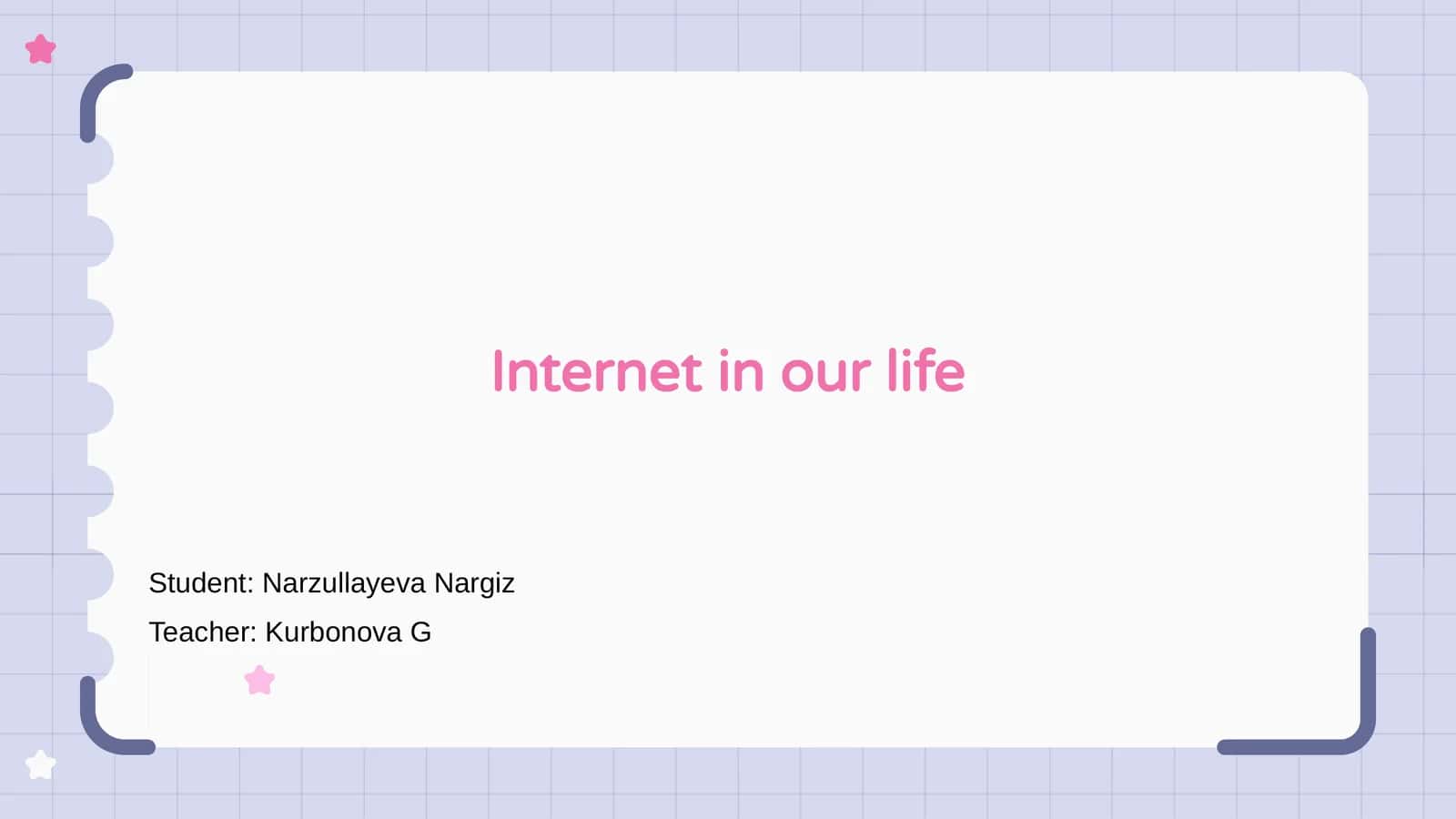 Internet in our life