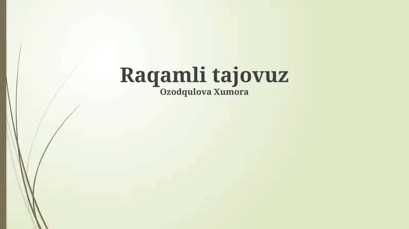 Raqamli tajovuz