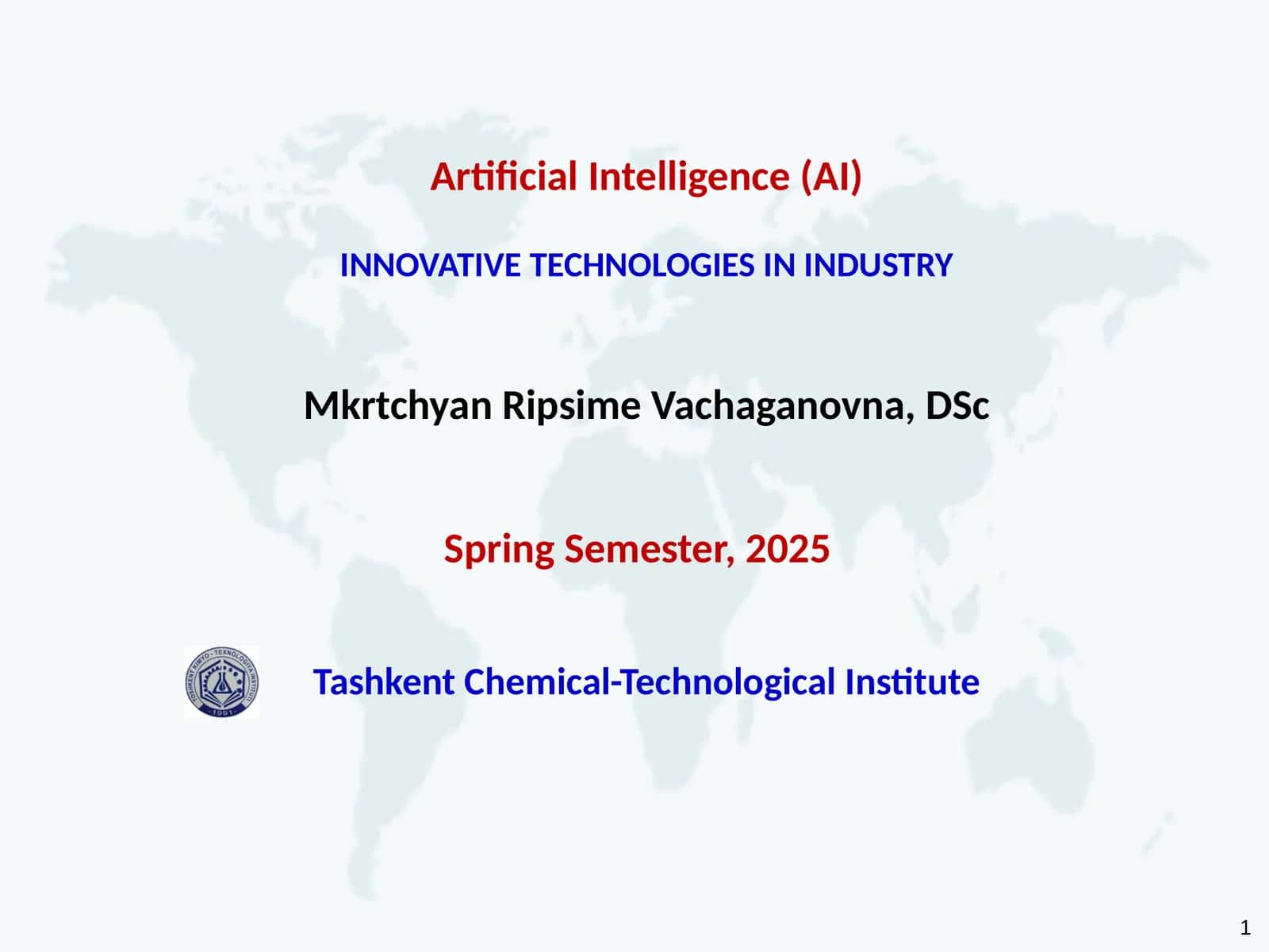 INNOVATIVE TECHNOLOGIES IN INDUSTRY