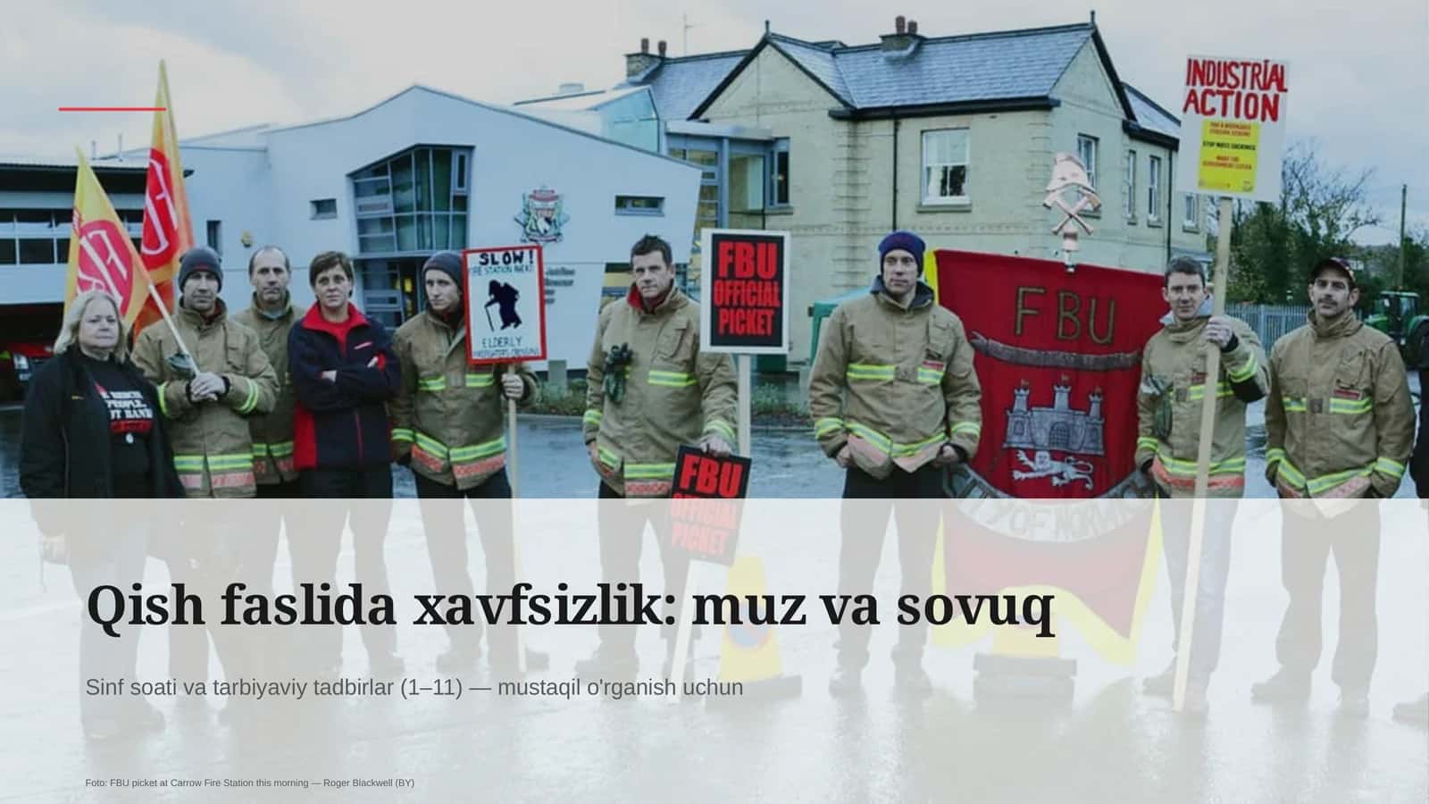 Qish faslida xavfsizlik: muz va sovuq