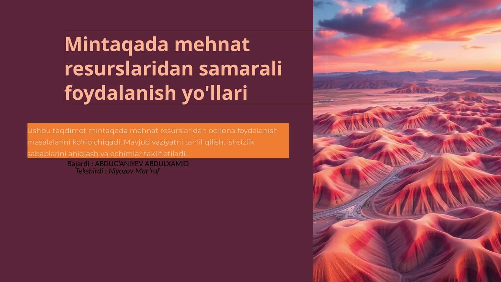 Mehnat Resurslaridan Samarali Foydalanish Yo'llari
