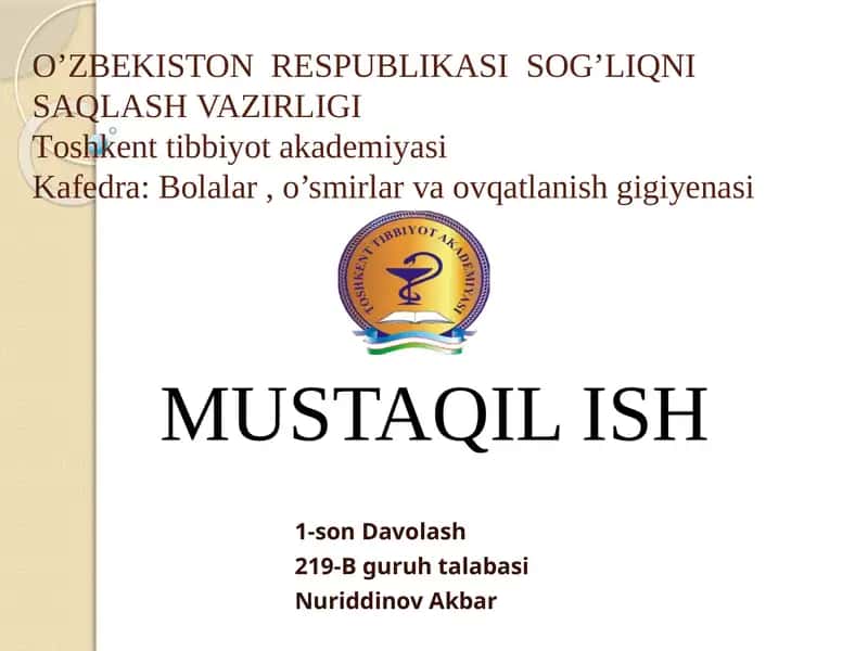 Davolash