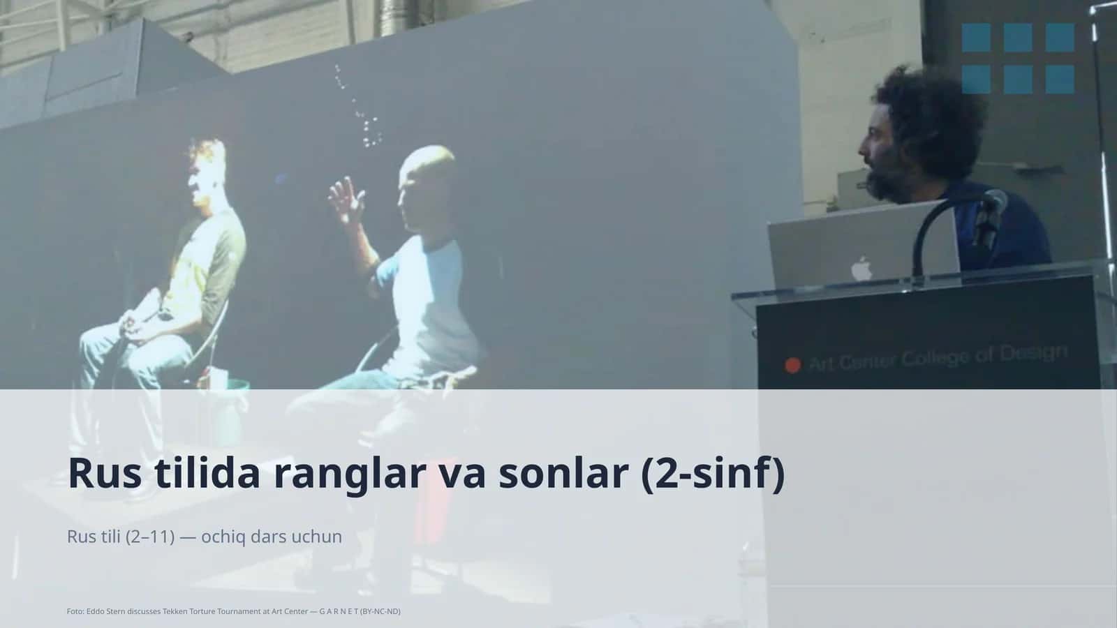 Rus tilida ranglar va sonlar (2-sinf)
