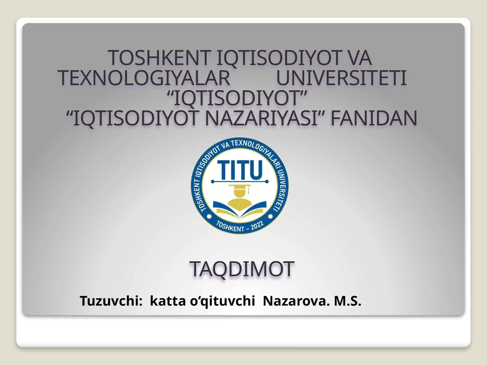 Merkantilizm va fizikokratlar