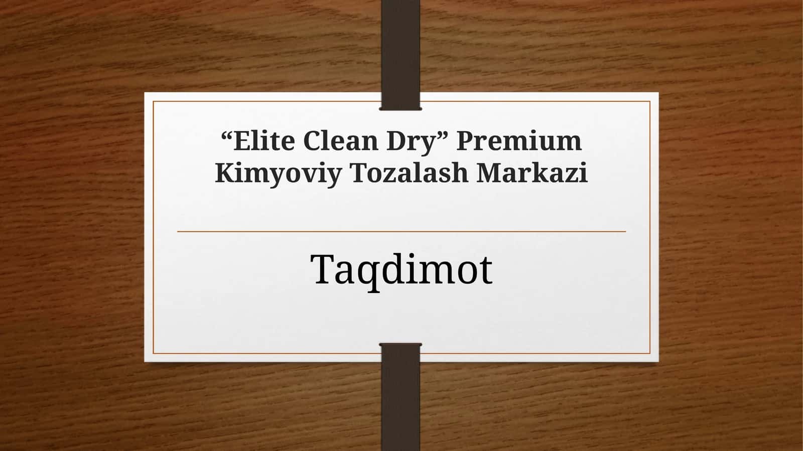 Elite Clean Dry