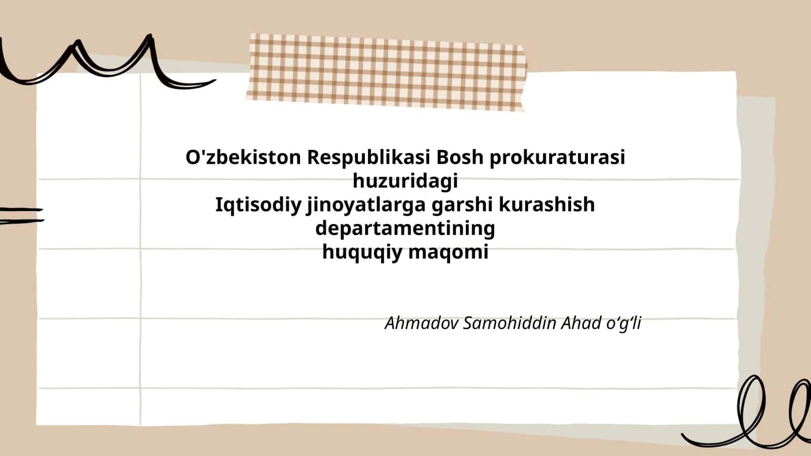 Iqtisodiy jinoyatlarga garshi kurashish departamentining vazifalari