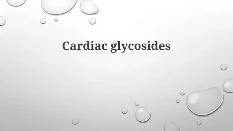 Cardiac glycosides