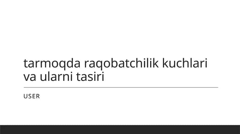 Raqobat kuchlari