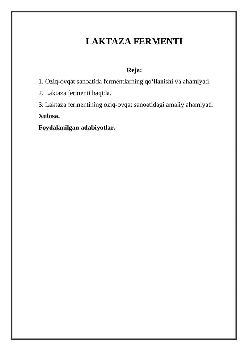 Laktaza fermenti