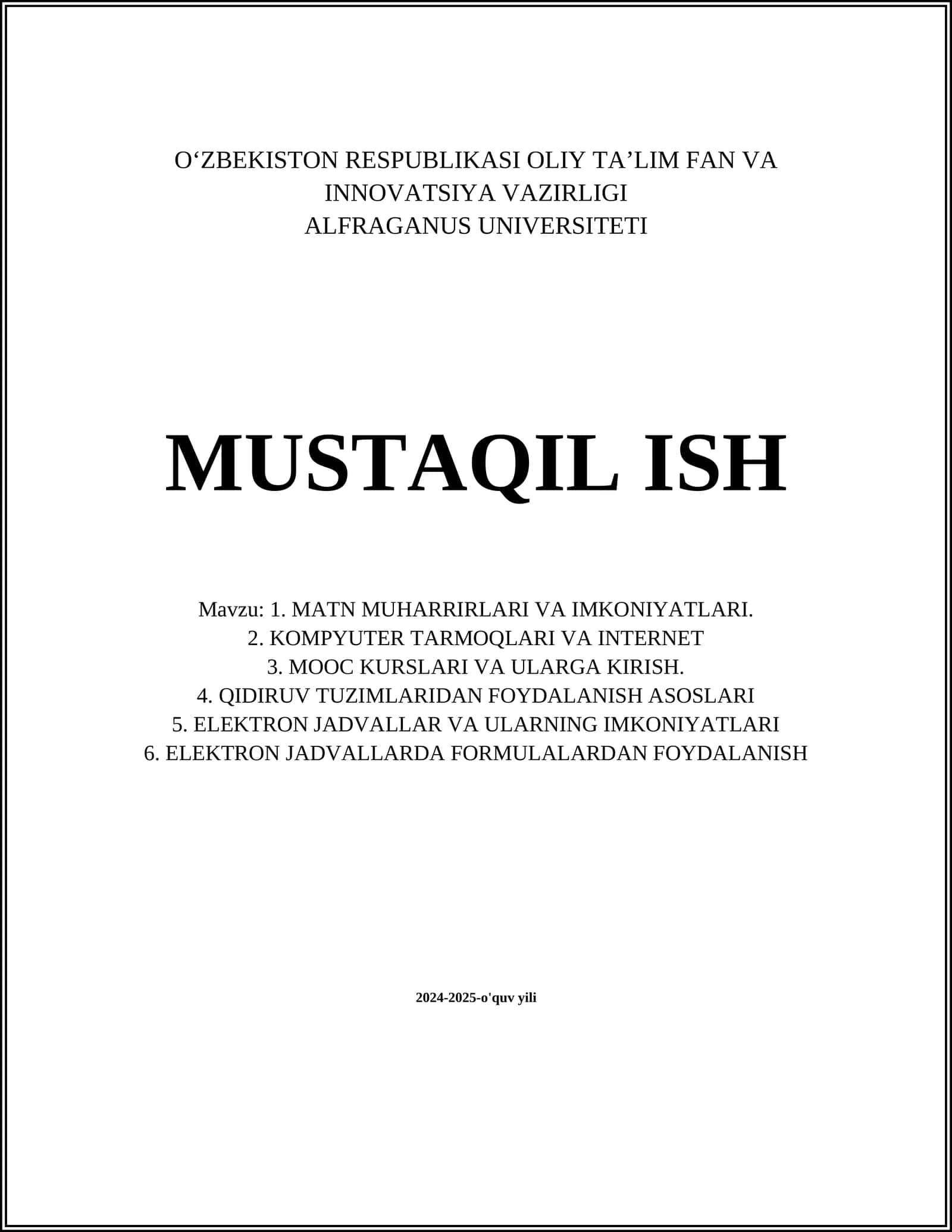 MATN MUHARRIRLARI VA IMKONIYATLARI