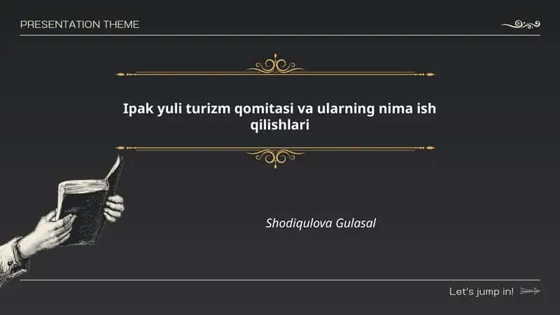 Ipak yuli turizm qomitasi va ularning nima ish qilishlari