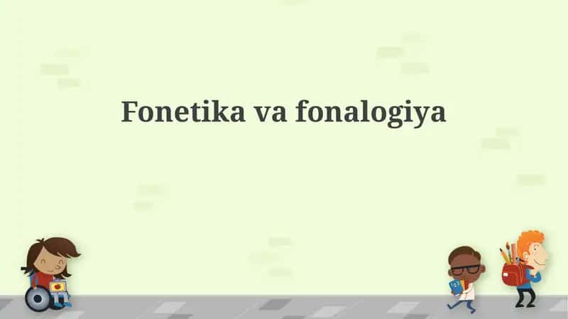 Fonetika va fonalogiya