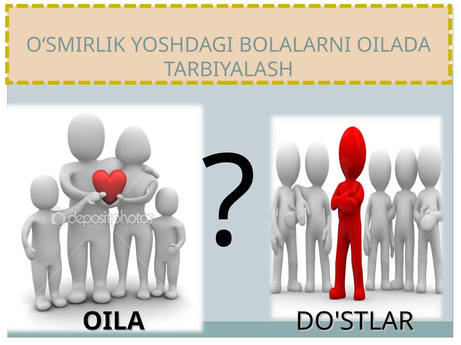 O‘SMIRLIK YOSHDAGI BOLALARNI OILADA TARBIYALASH