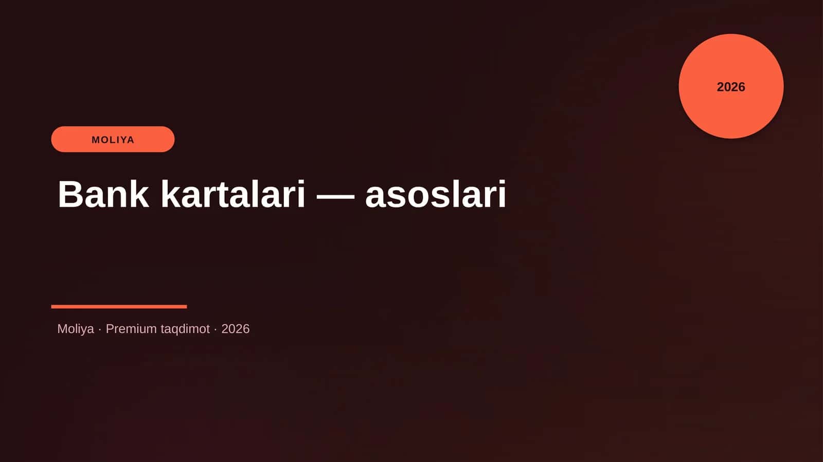 Bank kartalari — asoslari