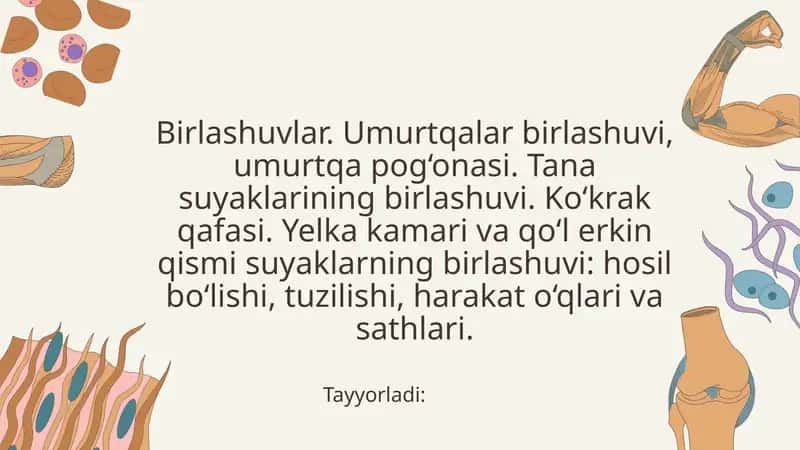 Birlashuvlar umurtqa birlashuvi umurtqa pog'onasi