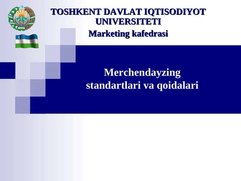 Merchendayzing standartlari va qoidalari