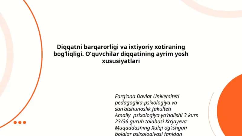 Xulqi ogʻishgan bolalar psixologiyasi
