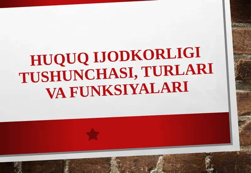 Huquqijodkorligi