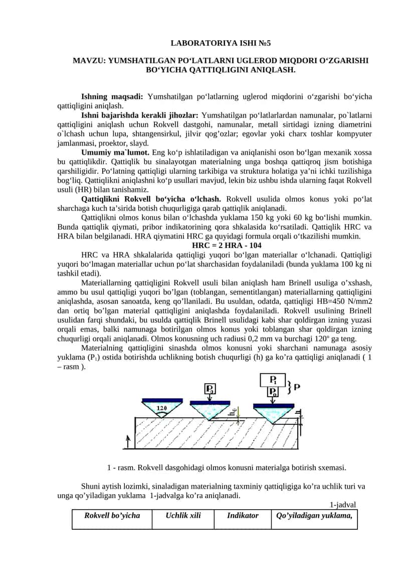 LABORATORIYA ISHI №5