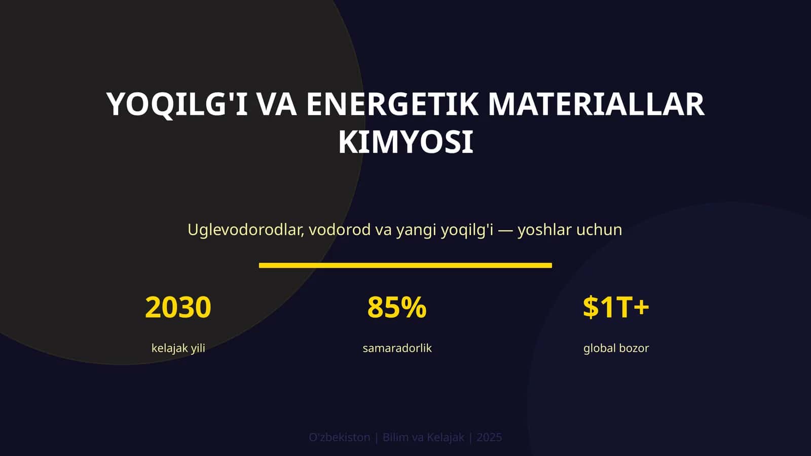 Yoqilg'I Va Energetik Materiallar Kimyosi